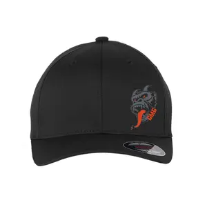 Demon 170 Cotton Blend Flexfit Hat with Iconic Monkey Logo & Gas Monkey Garage Emblem for Men's Everyday Wear