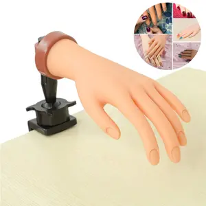 Acrylic Mannequin Hands for Nail Art & Practice, Realistic Design for Professional Use, Durable Material for Easy Application, Fake Hand for Nail Practice, Nail Care, Manicure, Acrylic Nails, Gel