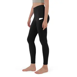 ODODOS Women's High Waisted Yoga Leggings with Pockets, Tummy Control Non See Through Workout Athletic Running Yoga Pants Gym Tights Clothes Gym Sportswear Bottoms