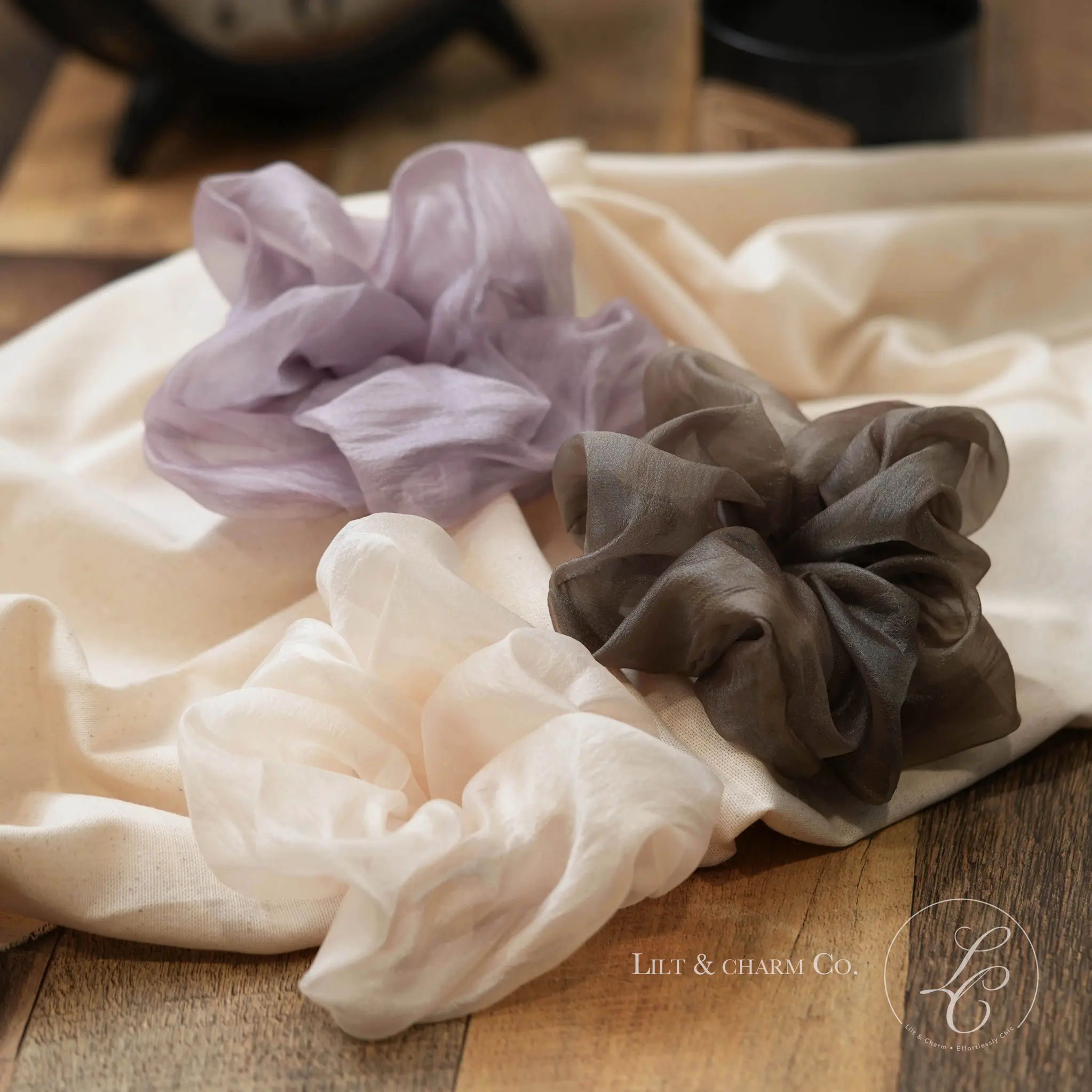 Giant Oversized Organza Scrunchie | Sheer Silky Cloud Hair Tie | Statement Hair Piece | Bridesmaid Gift | Baby Shower & Birthday Gift for Her