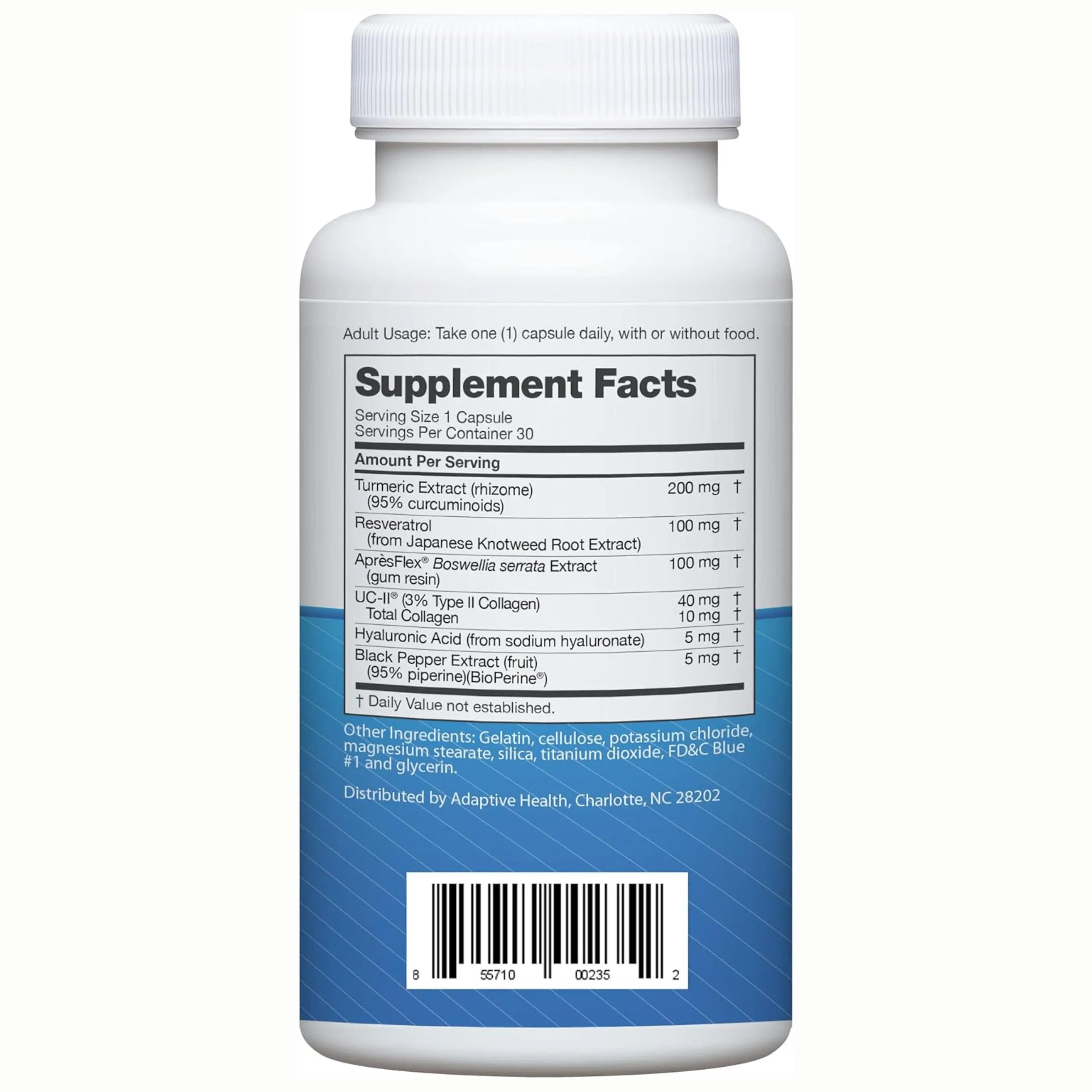 Instaflex Advanced Joint Support with Turmeric, UC-II Collagen & Boswellia | 30 Capsules High Potency Supplement Dairy Free Supplement Dietary Natural
