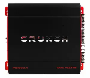 Crunch PX-1000 Car Stereo Amp with 2 3-Way Speakers and Soundstorm Wiring Kit