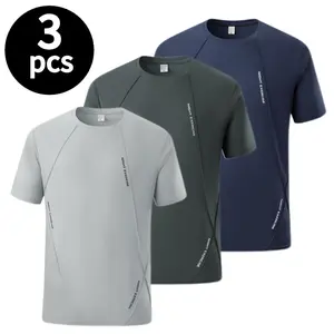 3-Pack Men’s Summer Sports T-Shirts, Breathable, Quick-Dry, Sweat-Absorbing, Casual & Stylish, Suitable for Running, Fitness, and Outdoor Activities