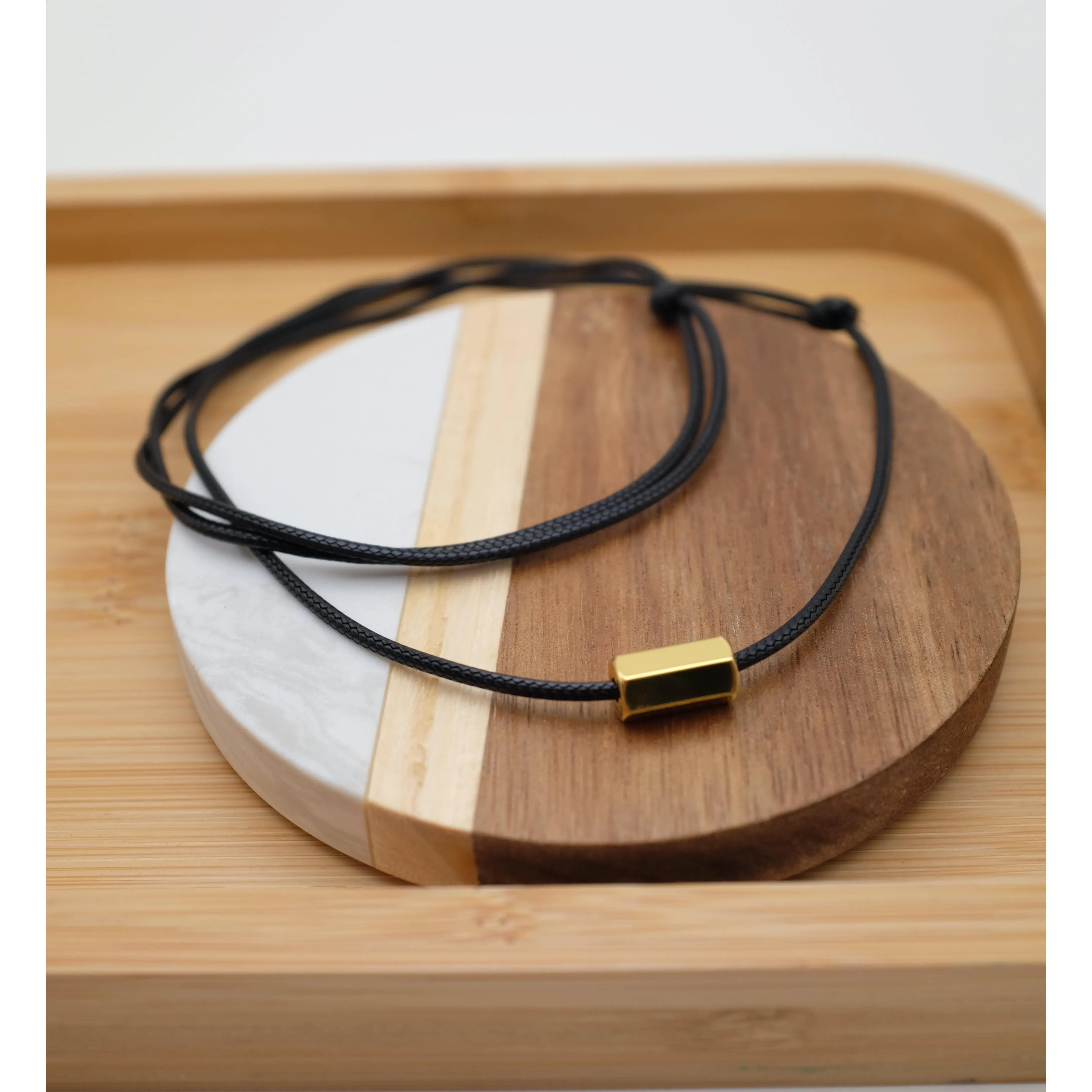 Hexagon Cord Necklace