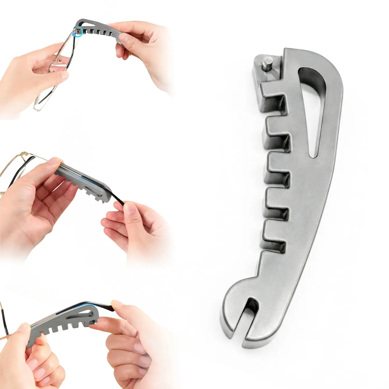 5-in-1 Adjustable Eyeglass Curvature Adjuster & Frame Bender, Professional Optician Pliers for Temple Arms & Nose Pad Fixing, Durable DIY Eyewear Repair Multi-Tool, 5-In-1 Tool, Diy Glasses Repair,back to school,back to school haul
