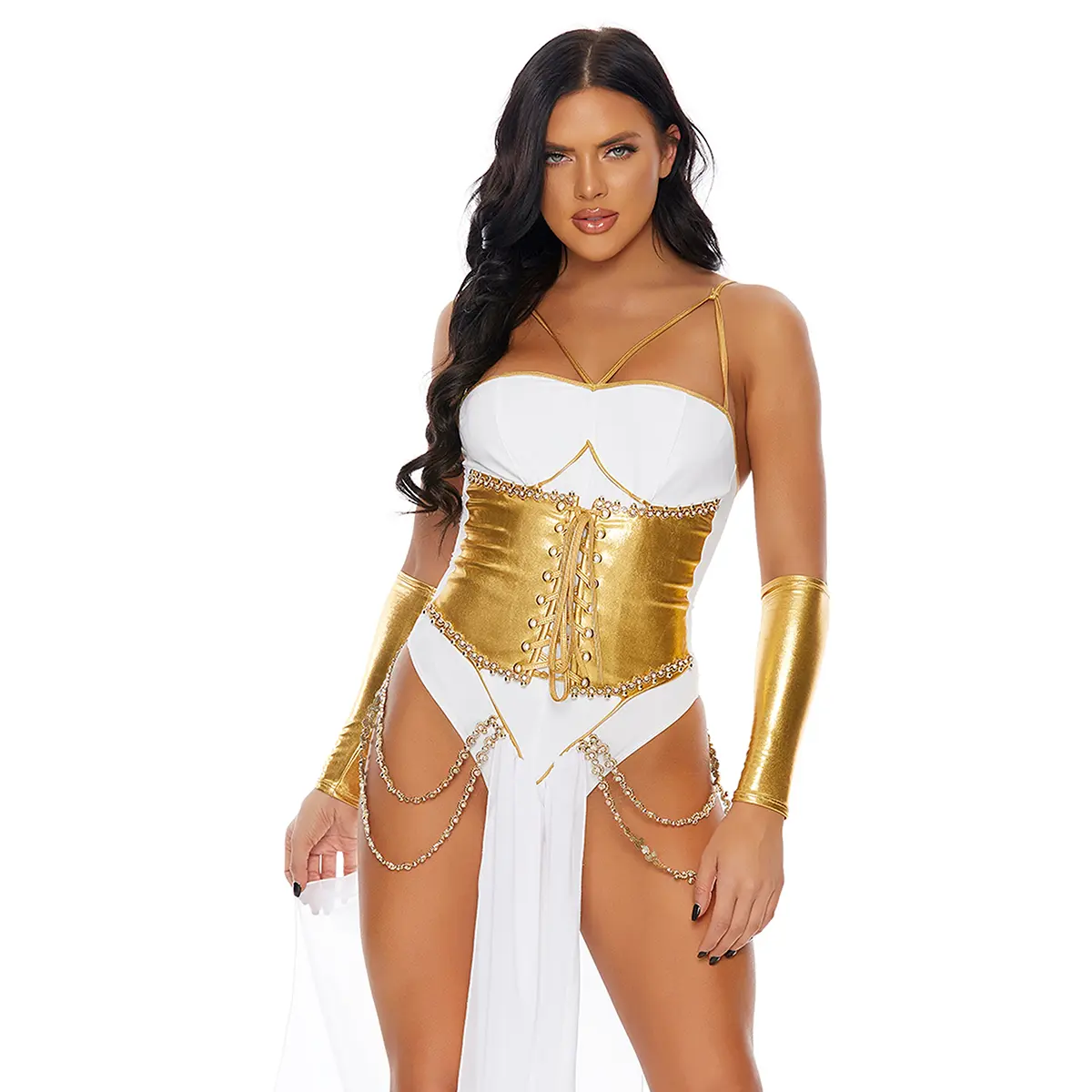 Forplay Women's Halloween Feeling Godly 3-Piece Women's Sexy Goddess Costume