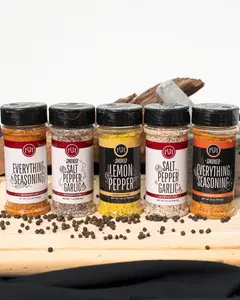 Flavorday BBQ & Cooking Kit - 5 essential seasoning blends to help you cook faster, ditch takeout, and make healthier meals taste great  –  Works on everything - BBQ, Chicken, Steak, Brisket, Ribs, Veggies, Fish, Smoking, Pork, Popcorn, Eggs, etc.