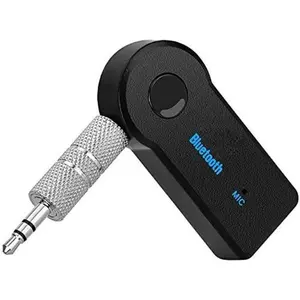 Bluetooth Receiver 5.0 Wireless Audio Receiver, 3.5mm Jack AUX car Audio/Wired Headset/Home Stereo System Compatible, can be Connected to Smartphone/Tablet Bluetooth, Hands-Free Compatible Microphone