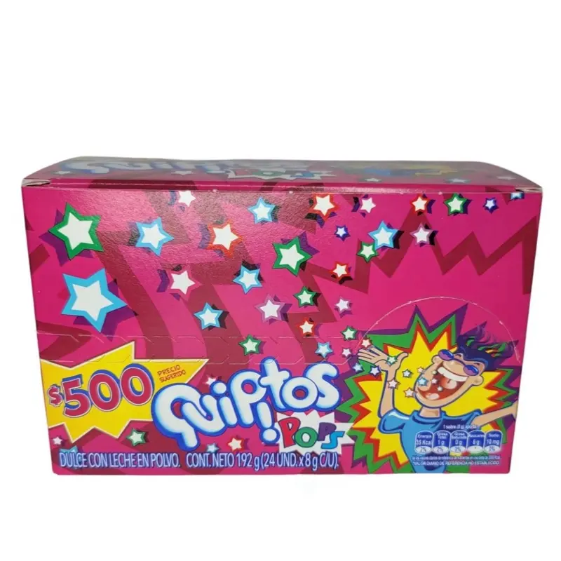 Quipitos popping sweet candy box 24pk Snack