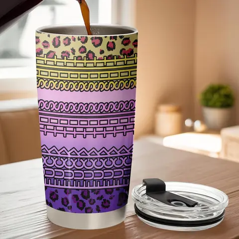 20oz Double-Wall Vac Hidden Message Insulated Stainless Steel Flask - Pastel Polka Dot Leakproof Tumbler with Lid, 12h Cold Tea/8h Hot Hold Drinkware for Commutes, Sarcastic Office Gift for Coworkers, 20oz Minty Option
