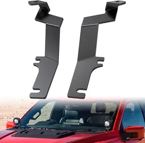 Nilight Ditch Light Brackets Hood Hinges Mount Bracket Kit for Auxiliary Offroad LED Pods Work Lighting Compatible with Ford F-150 Raptor 2015 2016 2017 2018, Auxiliary Lighting, Fits Leds summervibes Truck Led Backlights