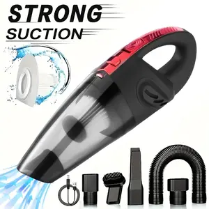 Mini Cordless Handheld Vacuum Cleaner | Powerful Suction for Pet Hair, Dust, Crumbs & Small Messes | Perfect for Home & Car Cleaning | Lightweight, Portable & Wireless with Multiple Attachments | Quick Clean Anytime Anywhere