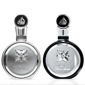 Lattafa Fakhar Platin & Fakhar For Men 100ml Eau de Parfum Sprays Bundle - Premium Arabian Fragrance, Men's Colognes, Long Lasting, Natural, Multi-Scent, Bold, Expressive, Spicy, Fresh, Exotic Woods, Smoky Depth