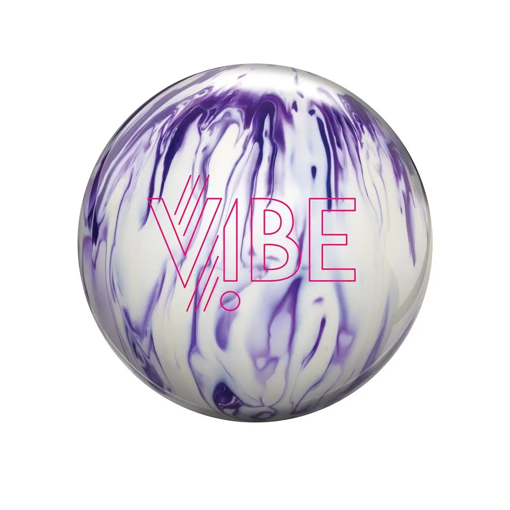 Hammer Arctic Vibe Bowling Ball - Snow/Purple, Mid-Weight, High-Performance Coverstock, Lane Condition Adaptable, Core