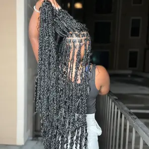 40” Flower Passion Twists Human hair Zae’s Studios. Island Twists Boho Twists