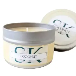 Coconut Jar Candle 10 oz - Natural Fragrance - Decor