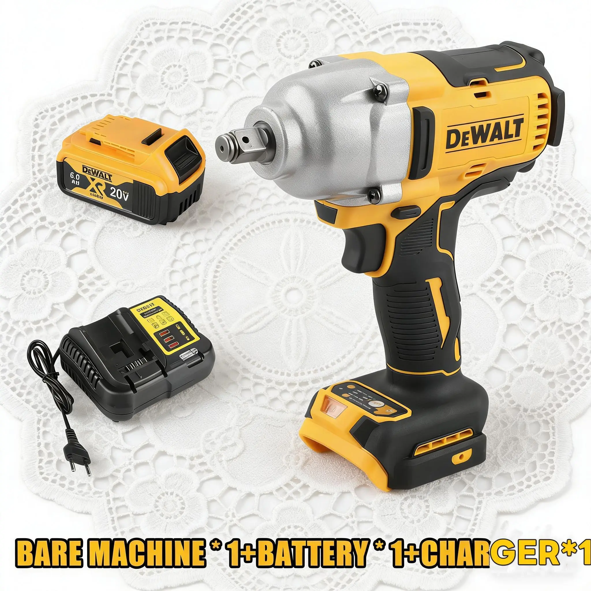 DEWALT DCF900 20V MAX XR 2026 New Brushless Cordless High-Torque Impact Wrench, Lithium-Ion Professional Power Tool for Heavy-Duty Fastening Tasks