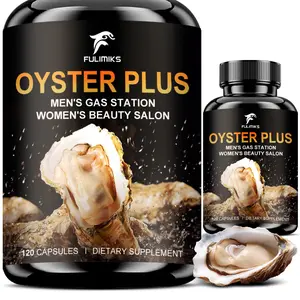 Oyster Plus Supplement, Energy and Vitality Daily Supplement, Powerful Oyster Extract, Provides Drive & Wellness for Men & Women, 120 Capsules