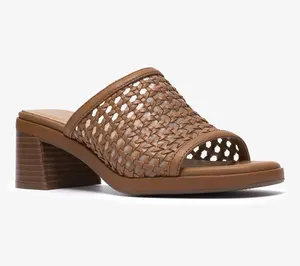 Clarks Collection Leather Heeled Sandals-Jaylan Slide