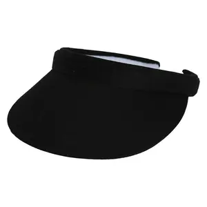 Top Headwear Mens Womens Sun Protection Sports Cotton Twill Clip On Golf Tennis Visor