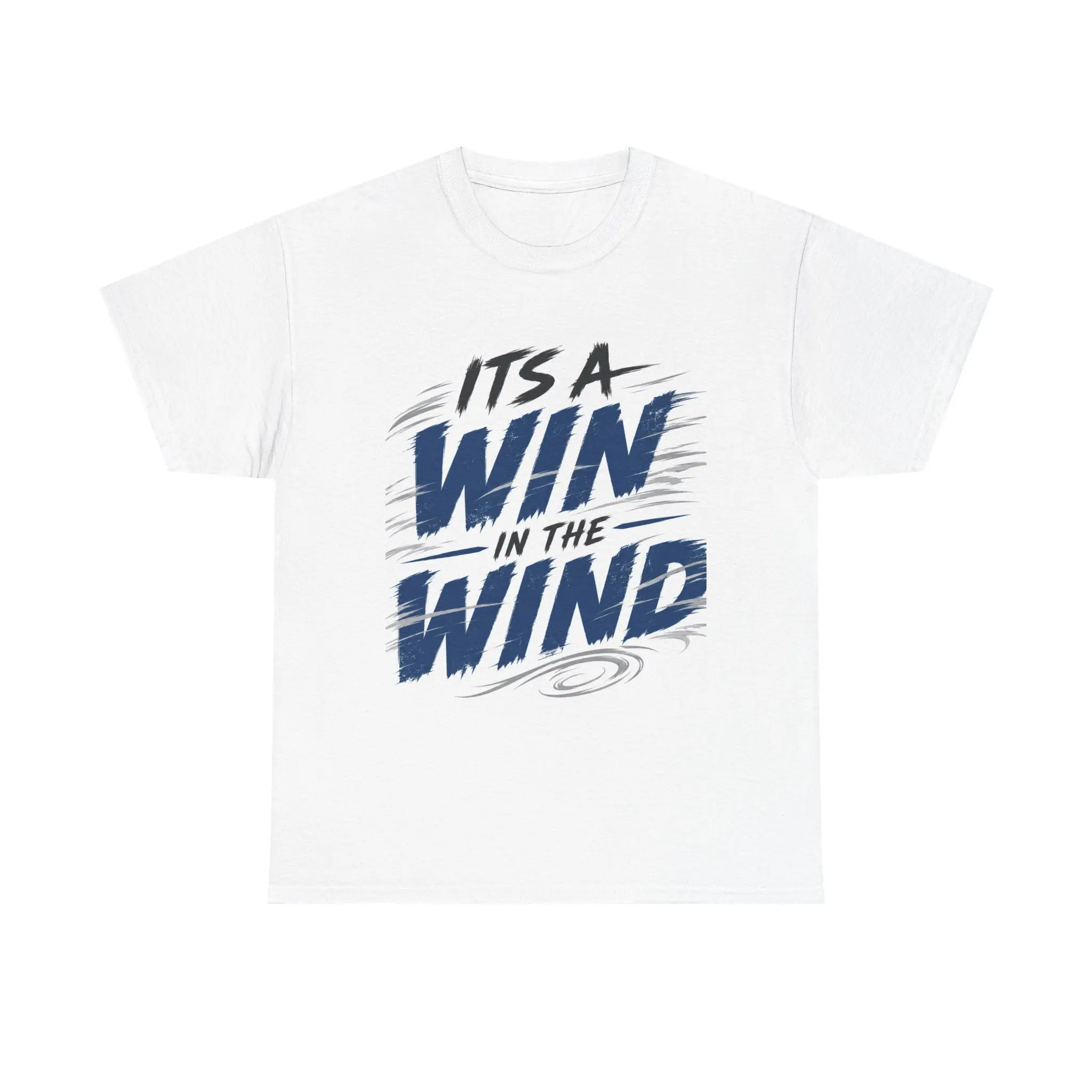Men's Classic Graphic Print T-Shirt - Nautical Sailing Typography Top, Wind-Ready Casual Men's Top, Tshirt, Prints, Cotton, Knit