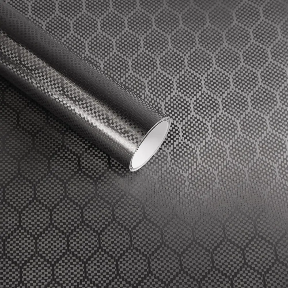 8yr HoneycombCar Wrap Vinyl Roll with Air Release, Outdoor Rated for Car Automotive Hood Use - 12 inches x 60 inches,Carbon Fiber Vinyl Wrap,Car DIY Interior Exterior Decoration Vinyl Wrap