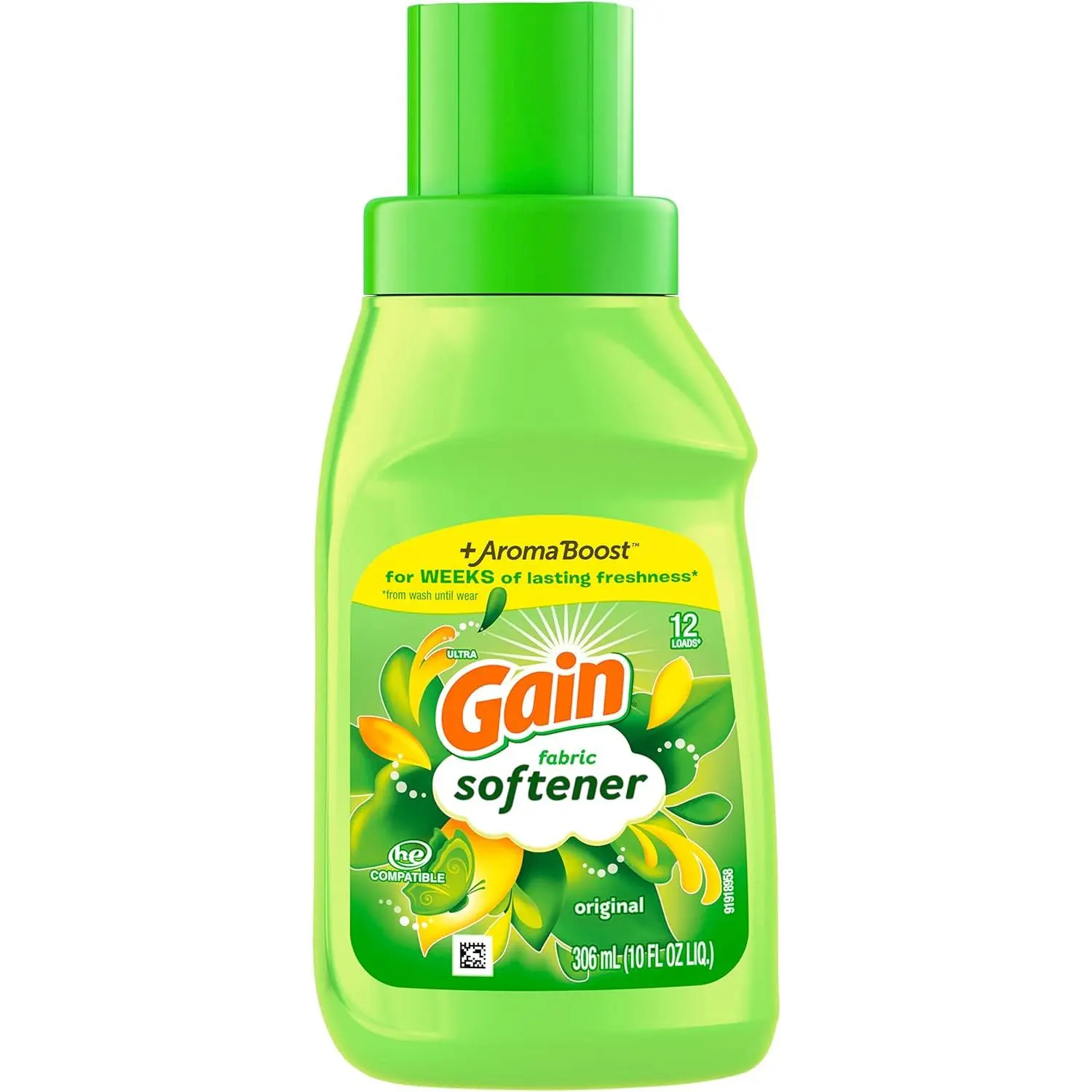 Liquid Fabric Conditioner, Original Fabric Softener, 12 loads, 10 fl oz (Pack of 12)