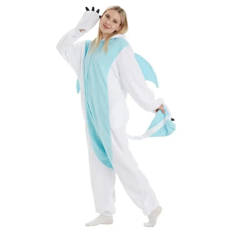 Cute Dragon Animal Onesie Pajamas Sleepwear Dragon Halloween Party Costumes Fabric Womenswear christmas pajamas Plush Unisex Cute Dragon Animal Onesie Pajamas Sleepwear Dragon Halloween Party Costumes Fabric Womenswear christmas pajamas Plush Unisex