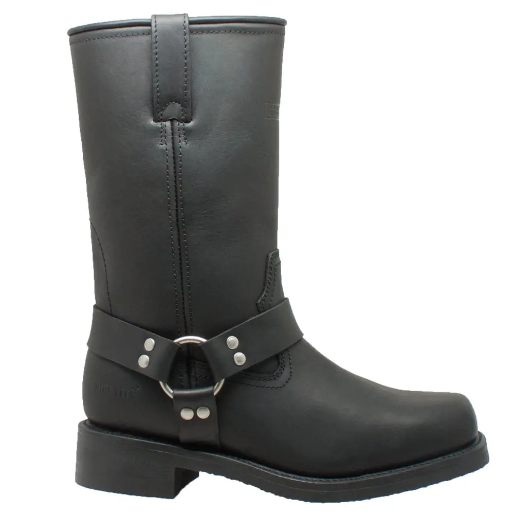 Wild West Rider Men's Leather Motorcycle Boots