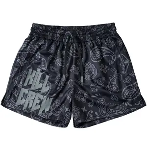 Kill Crew Muay Thai Shorts Logo v2 Workout Clothes - Gym Shorts - Fitness - Mid Thight Cut - Premium - Drawstring