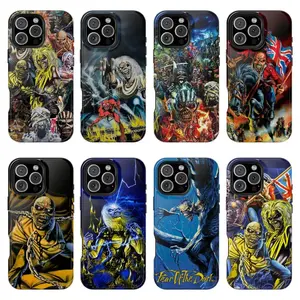 Ir0n Mai.den Phone Case | The Number of the Bea.st, Power.slave, Piece of Mind, Eddie Metal Album Art,PBT+TPU Dual - Layer Drop - Resistant Case for iPhone 17/16/15/14/13/12/11 ProMax Plus for Samsung phones,an excellent gift for friend or fans.