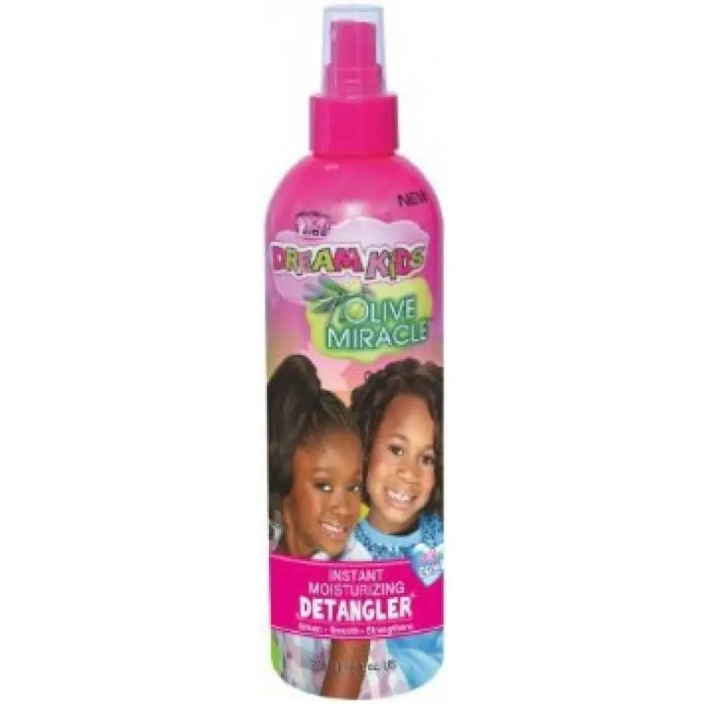 Unisex Kids AFRICAN PRIDE Dream Kids Olive Miracle 8oz Instant Moisturizing Detangler - Frizz Control Haircare, Shine Enhancing Treatment, Detangling Hair Product