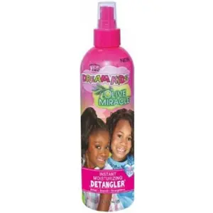 African Pride Dream Kids Unisex Haircare Detangler - 8 oz, Olive Miracle Formula, Anti-Frizz, Moisture Boost, Shine Enhancer