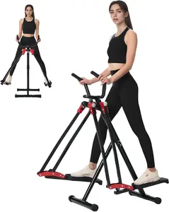 Air Walker Exercise Glider, Foldable Home Cross Trainer Machine for Small Spaces, Supports Up to 350 lbs