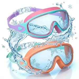 180° Wide View Swimming Goggles 2-Pack – Anti-Fog, UV Protection Swimming Goggles with Earplugs & Nose Clip for Kids Ages 3–15 and Adults. Waterproof adjustable swim goggles for beach, pool, diving, and summer outdoor fun