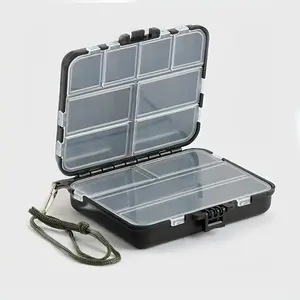 Double Sided Fishing Tackle Box, 1 Count Multi-compartment Fishing Lure Storage Box, Multifunctional Storage Box for Fish Hook & Accessories, Fishing Hooks, Fishing Gear, Fishing Tackle Organizer