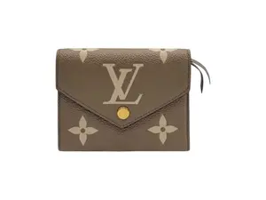 Pre-owned Leather Small Leather Goods LOUIS VUITTON VICTORINE WALLET TURTLE DOVE