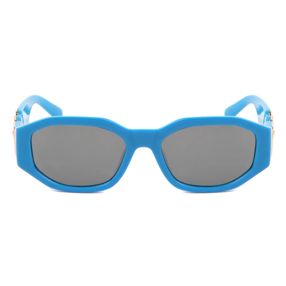 Retro Trendy Rectangle Sunglasses for Men and Women Vintage 90s Small Narrow Square Sunglasses B2322