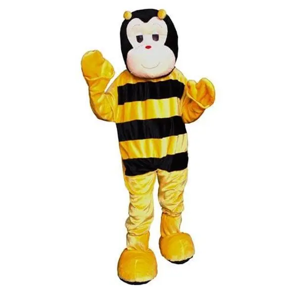 212 MAIN Adult Bumble Bee Cheerleader Mascot Costume - 1 Size Fits Most, Jumpsuit with Attached Mitts, for Cheerleading, Outdoor Activities, Party, Polyester, Full Body, Gloves, Standard, Fits Most Sizes, Waist 60In