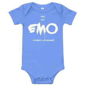 Baby EMO-Tionally Intelligent Onesie (3-24 months short sleeve one piece)