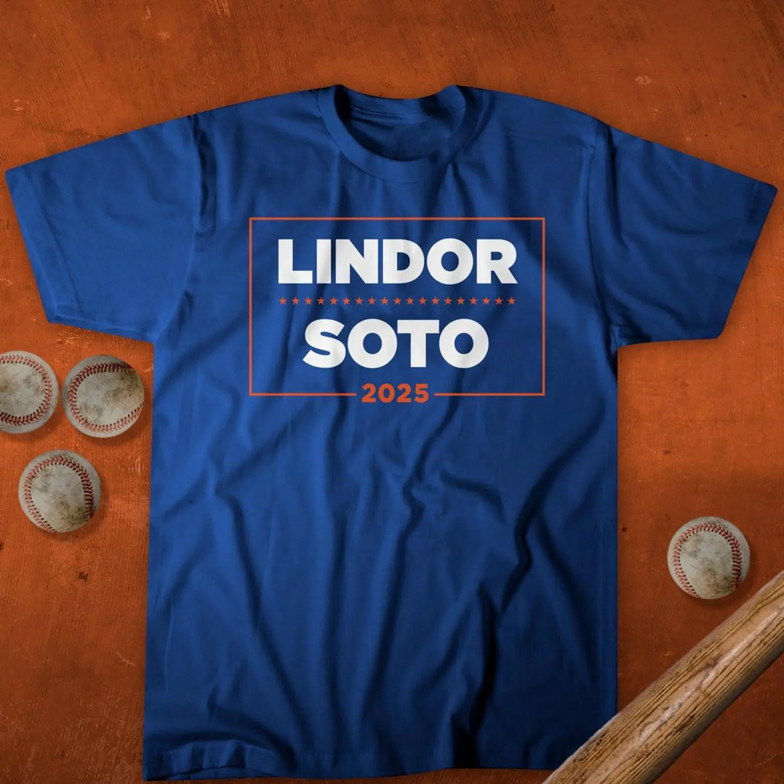 Lindor Soto '25 -  Campaign T-shirt - Blue - New York Baseball - Queens