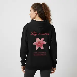 Women's floral graphic hoodie Graphic Hoodie - Long Sleeve Pullover Regular Fit | Soft & Breathable Fabric, Durable Print, Everyday Comfort, Machine Washable, casual and cozy indoor lifestyle