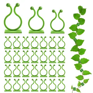 Wall Clips for Climbing Plants 180 PCS, Plant Clips for Climbing Plants, Wall Plant Holder for Vines Plant Clips for Indoor Plants, Vine Wall Clips Plant Hooks for Vines (Green)