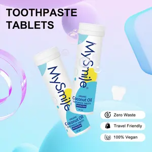 MySmile Toothpaste Tablets, Nano Hydroxyapatite, Fluoride-Free, Organic Coconut Oil, Chewable Bites for Teeth Whitening, Sensitivity Relief Aloe Oral December Christmas TikTok Shop Deal