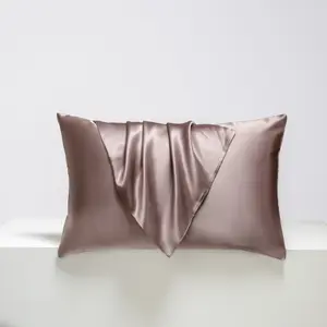 22mm Mulberry Silk Pillowcases Pillow cover coffee /blue/rose /silver Color, Multiple Sizes Available, Soft & Breathable Fabric 48*74cm/50*70cm/50*75cm/60*60cm/70*70cm/51*91cm