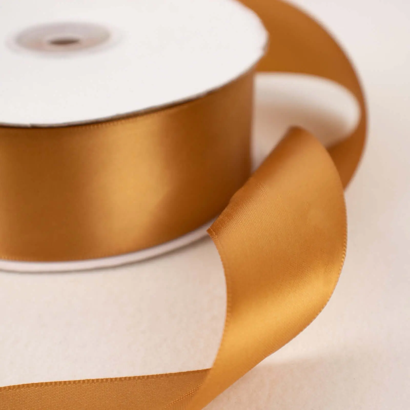 50 Yards 1.5" Gold Single Face Decorative Satin Ribbon 50 Yards 1.5" Gold Single Face Decorative Satin Ribbon