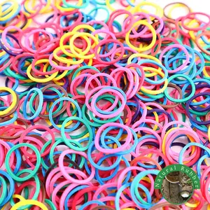 1000 count Rubber Bands Hair Band Soft Elastic Hair Accessories Braids Mini Hair Ties Stretchy Hair Ties No  Rubber Bands for Hair (4-Packs) (Assorted)