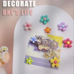 20/40 pieces - Cute flower magnets, colorful magnets, fridge magnets, suitable for refrigerators and lockers, whiteboards and decorative purposes