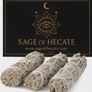 3 White Sage Bundles 4 Inches for Purifying Cleaning & Bringing Positive Energy - Ideal for Wedding Ceremonies & Spiritual Practices