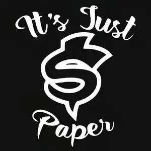 It's Just Paper Decal - Simple Text Design on Paper Product